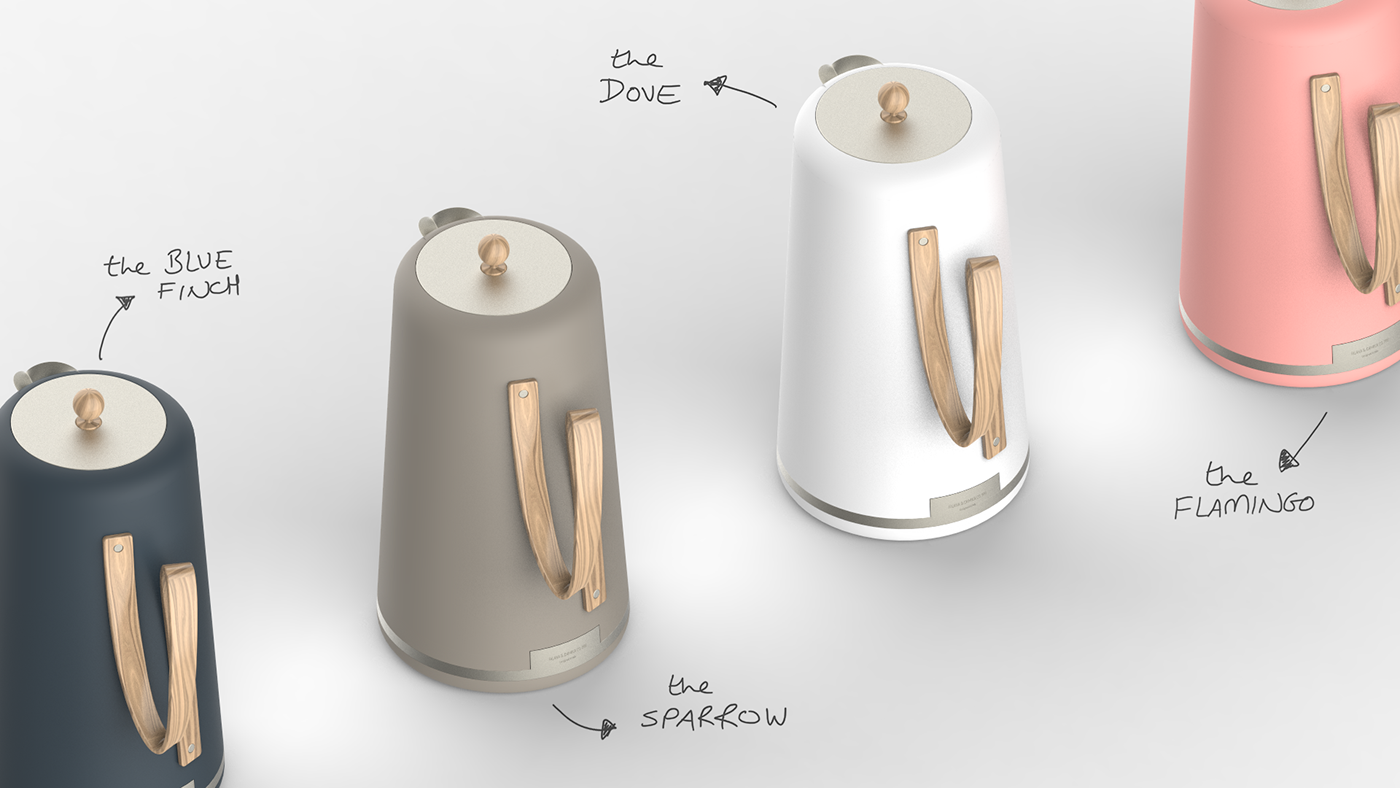 product design，industrial design，Wood element，Electric kettle，