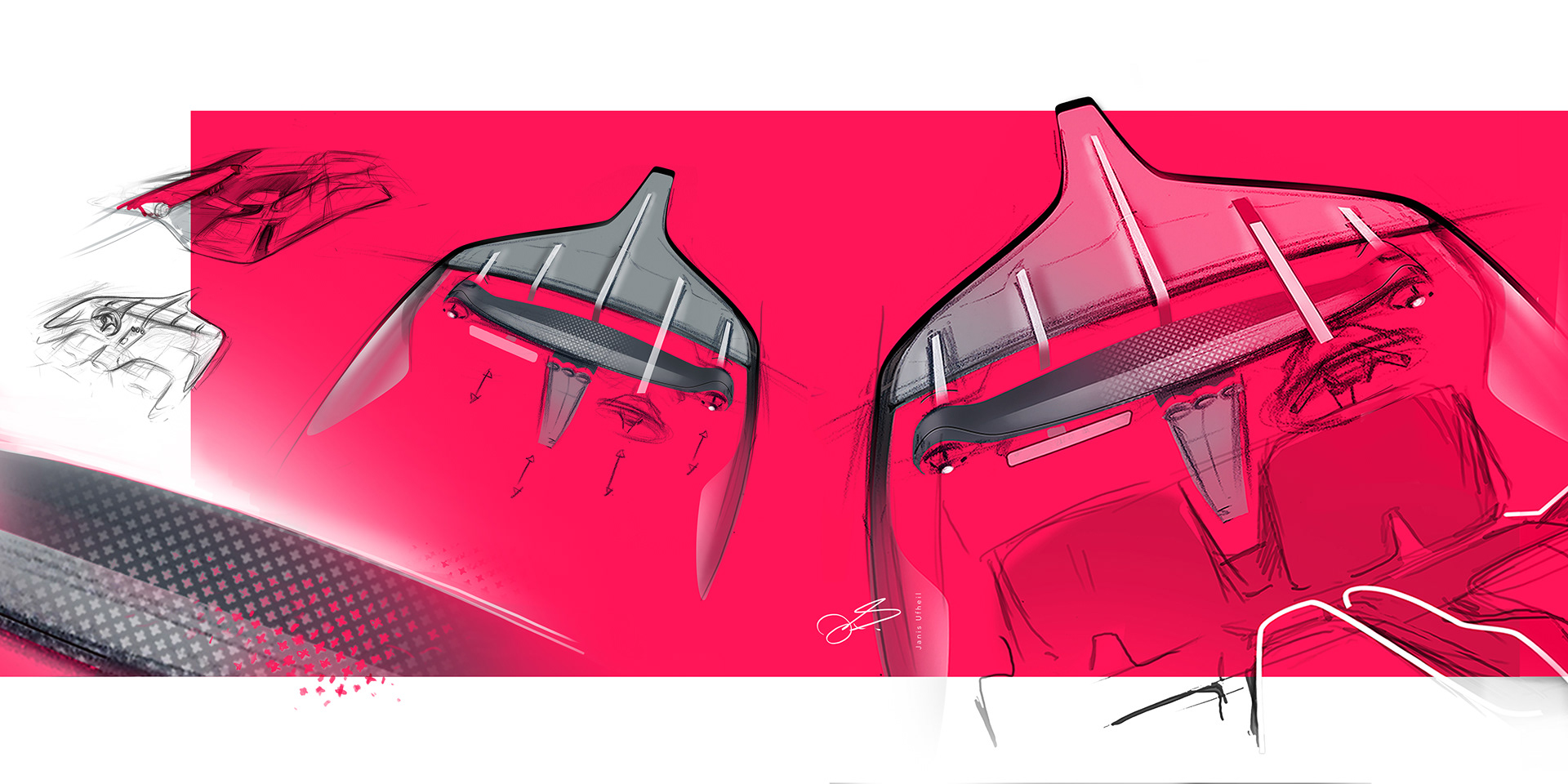 Coral red，Automobile design，ALFA ROMEO ROADSTER，