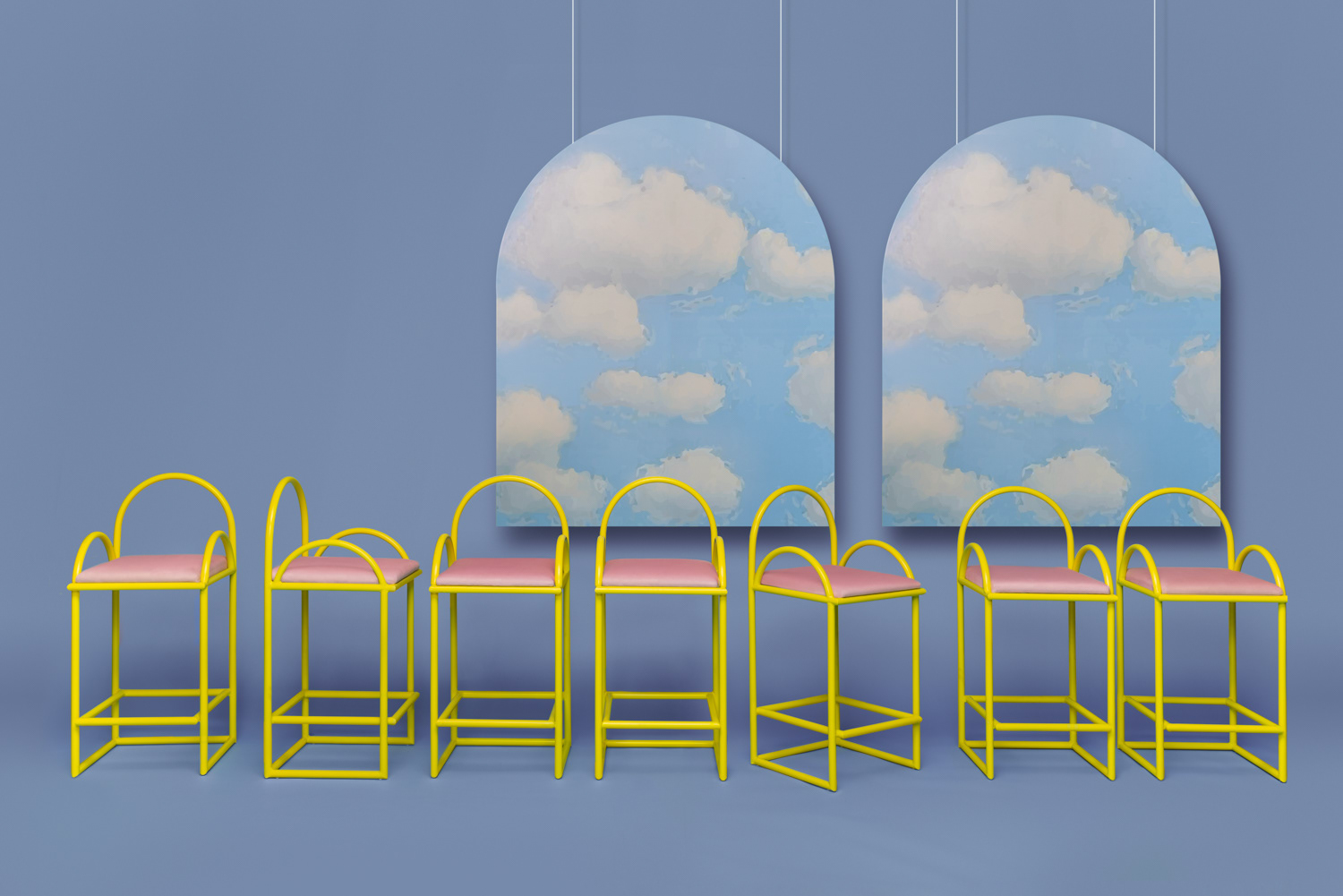 Metal，furniture，Bow，