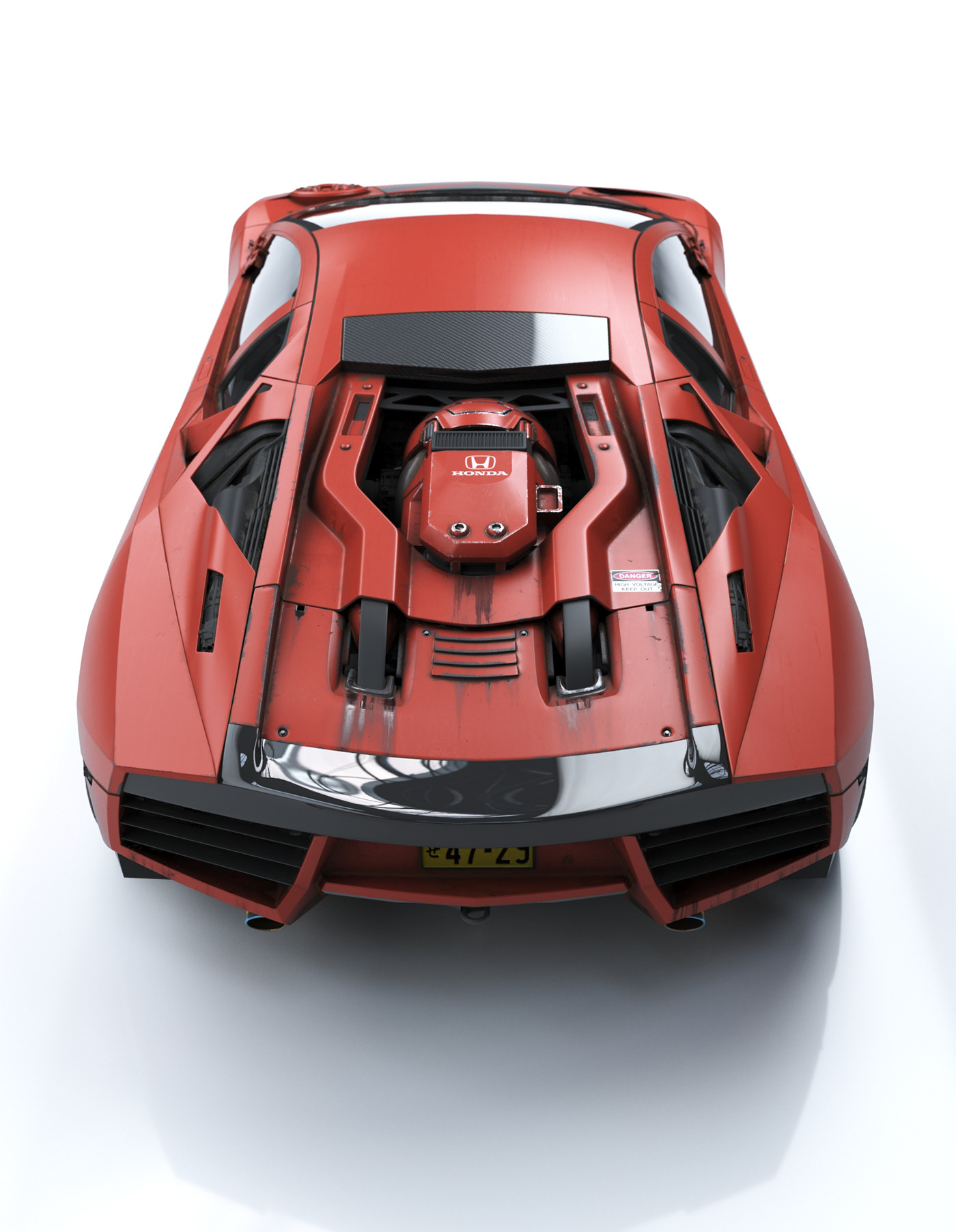 Honda，automobile，3dmax，industrial design，product design，