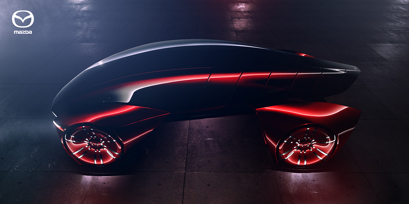product design，industrial design，concept，Mazda，automobile，