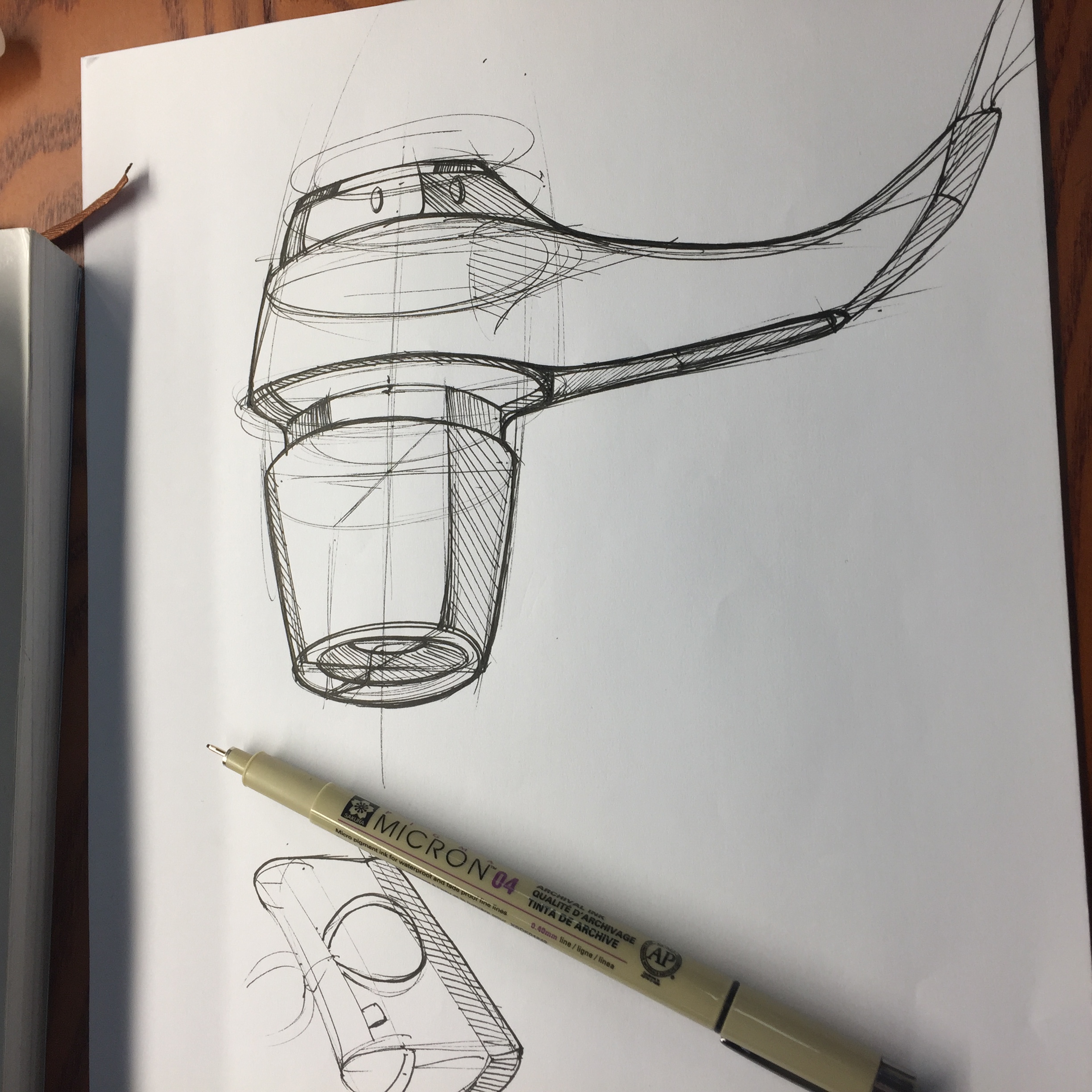 Hand drawn industrial design，