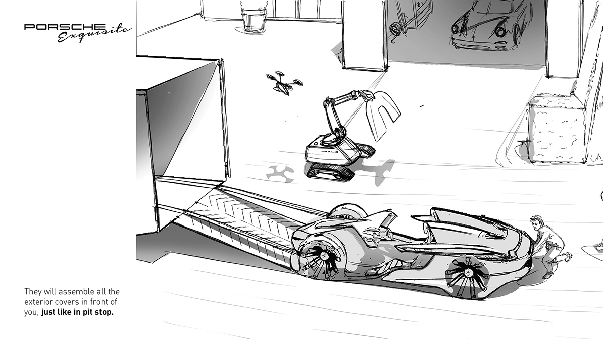 Porsche，porsche，conceptual design，vehicle，automobile，vehicle，