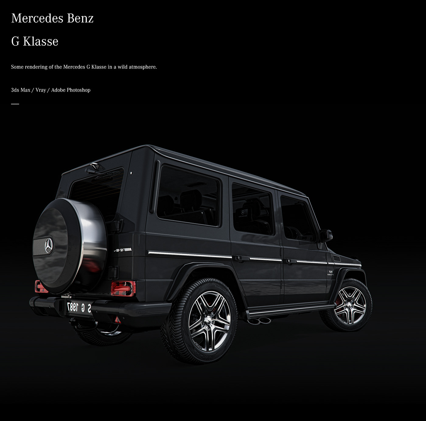 Render，benz，Alberto Luke Marta，black，Benz，automobile，