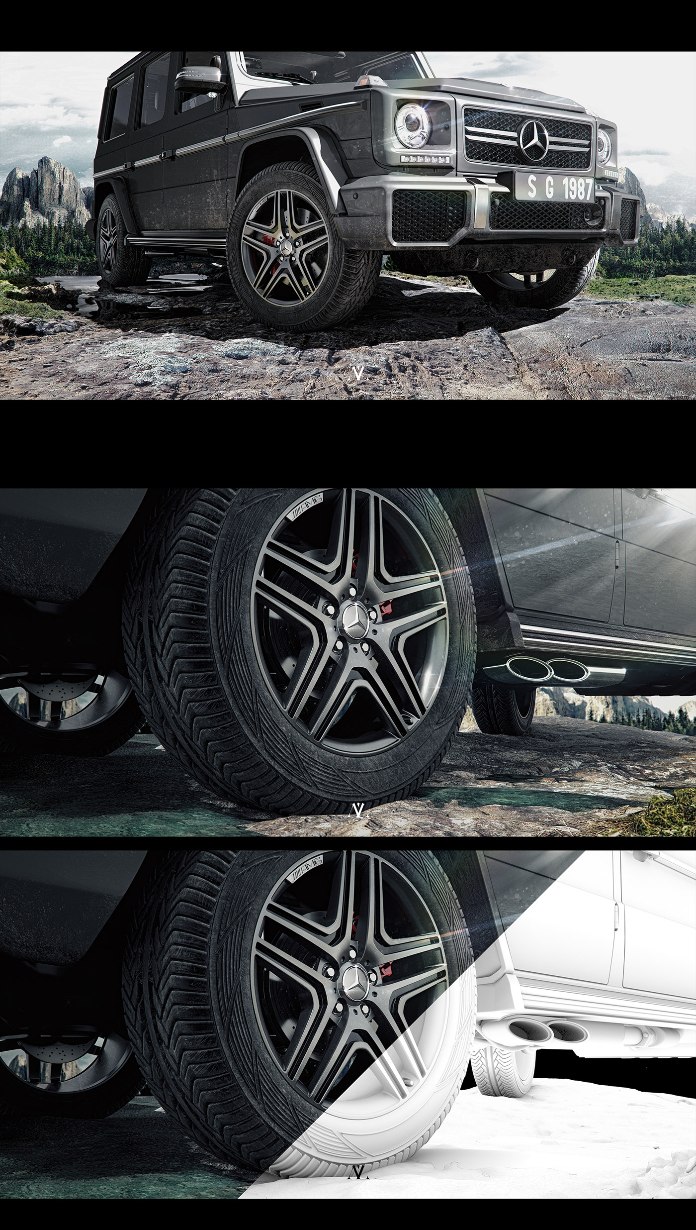 Render，benz，Alberto Luke Marta，black，Benz，automobile，