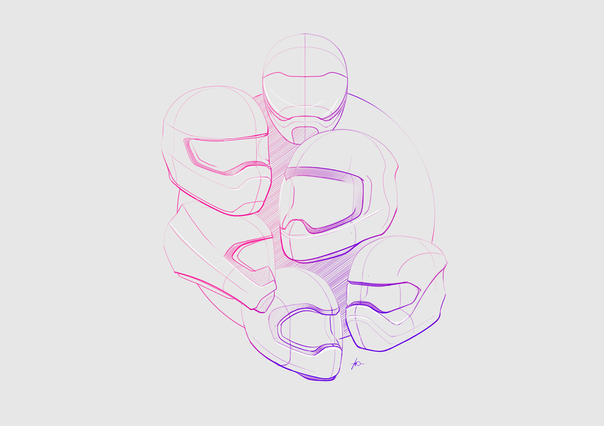 ps，product design，Hand drawn，