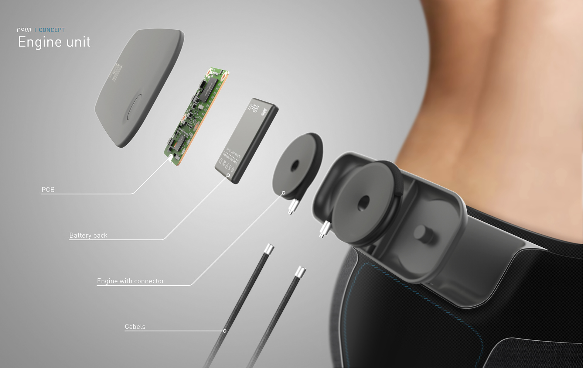 nova，Rehabilitation wearable products，black，