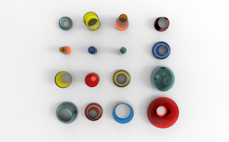 multi-function，Floral apparatus，Vase design，combination，Acrylic，ceramics，