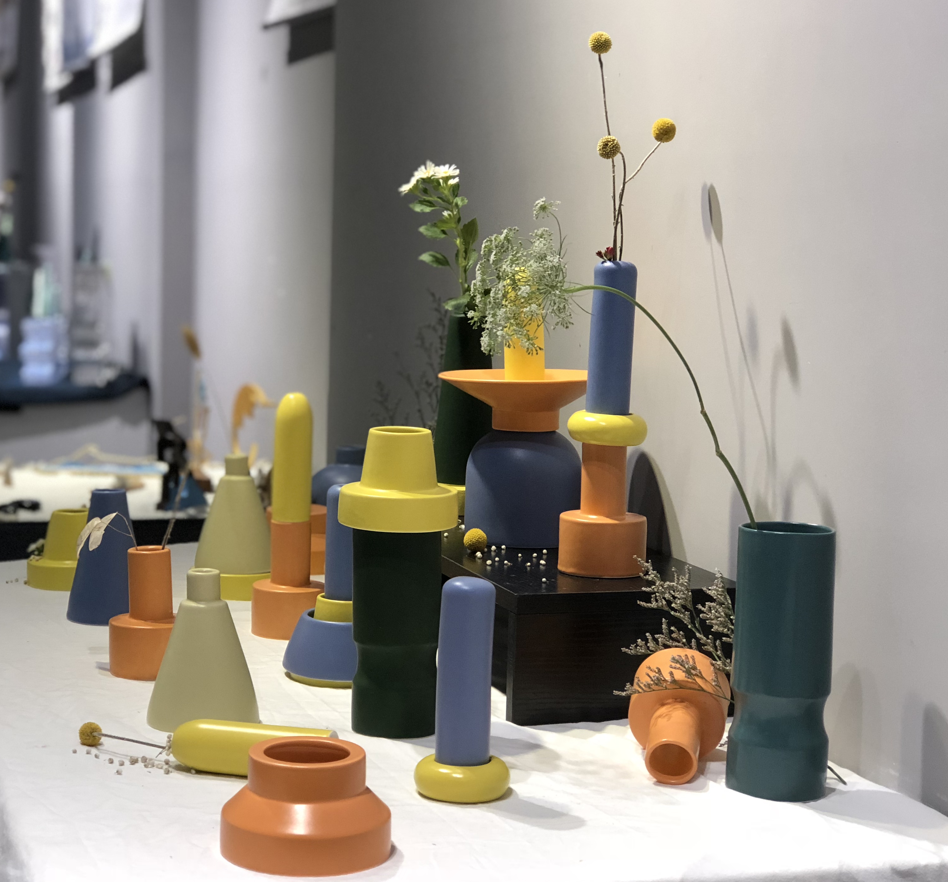 multi-function，Floral apparatus，Vase design，combination，Acrylic，ceramics，