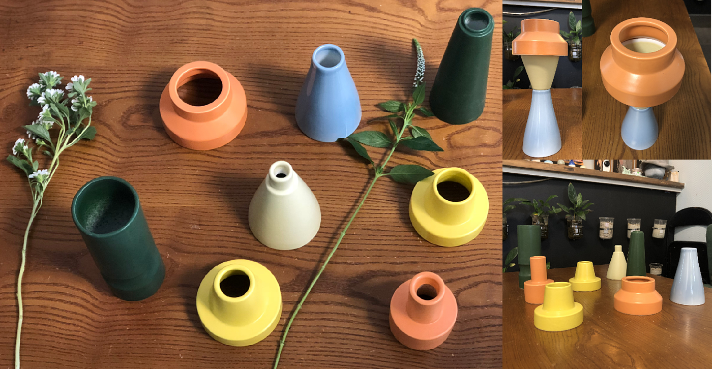 多功能，花器，花瓶设计，组合，亚克力，陶瓷，