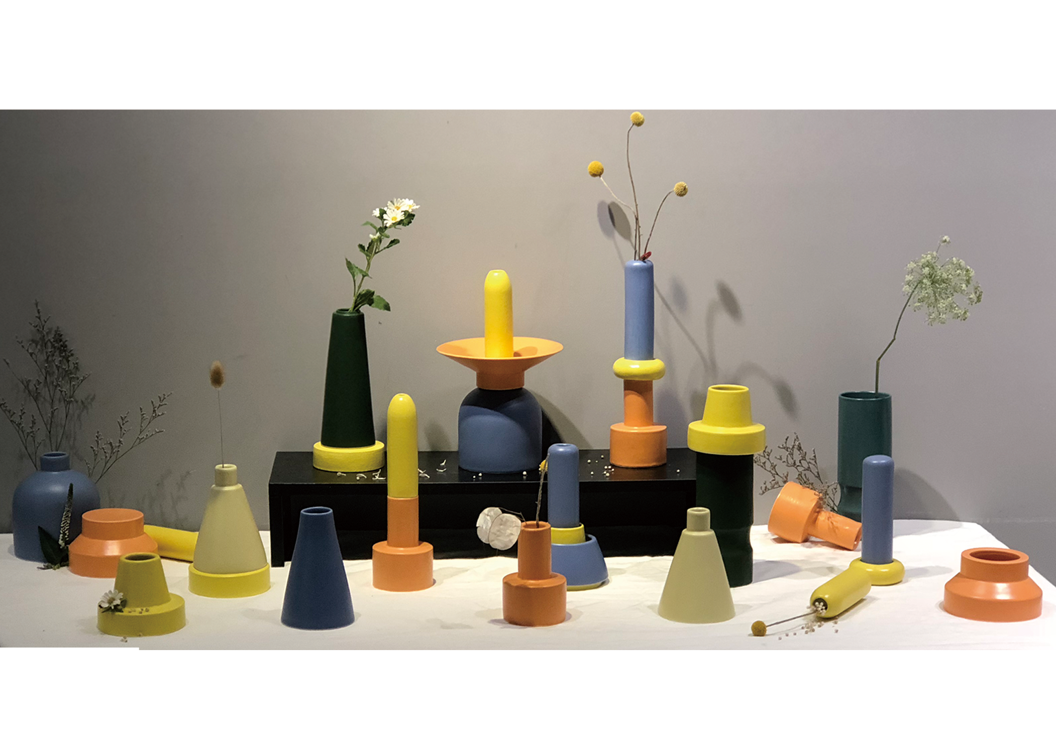 multi-function，Floral apparatus，Vase design，combination，Acrylic，ceramics，