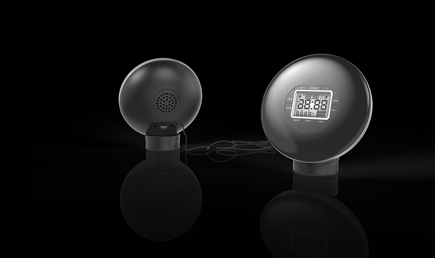 Clock，radio reception，Night light，multi-function，