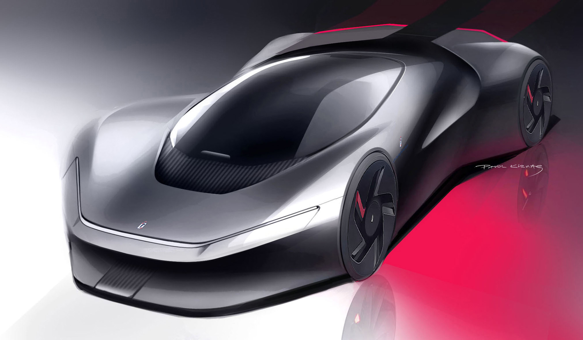 design sketch，Pininfarina Bat，Super run，Electric，