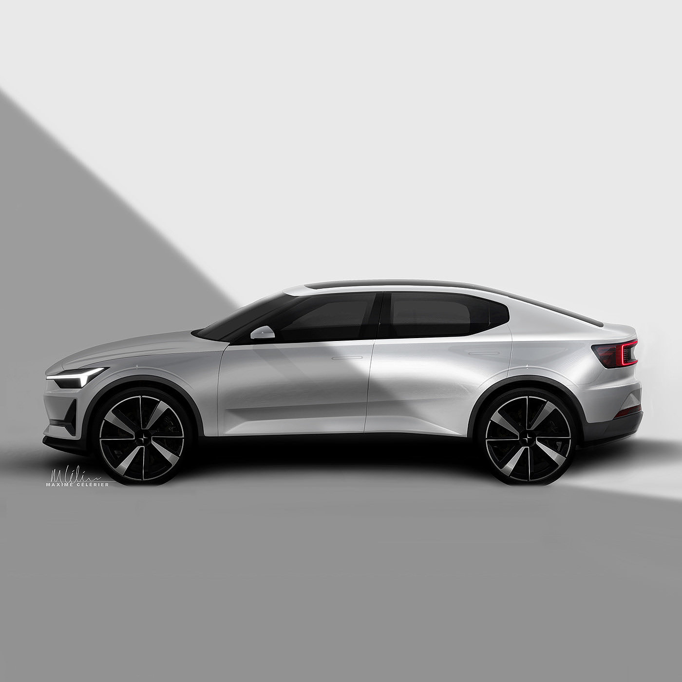 Polestar，sketch，automobile，Maxime CELERIER，