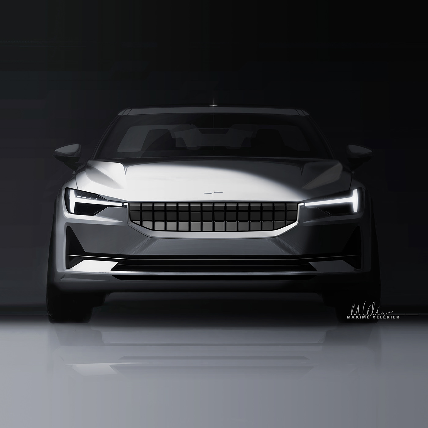 Polestar，sketch，automobile，Maxime CELERIER，