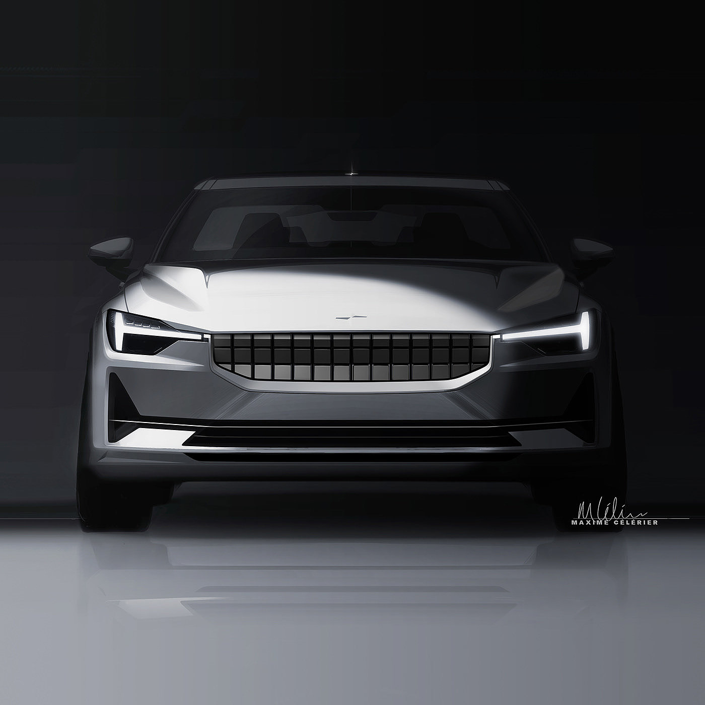 Polestar，草图，汽车，Maxime CELERIER，