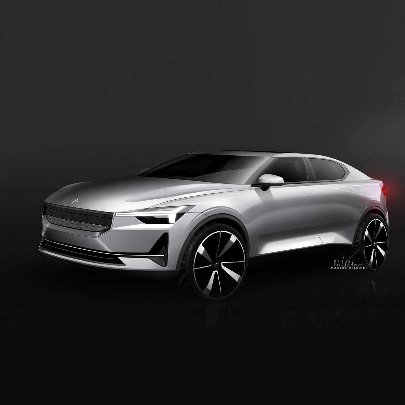 Polestar，sketch，automobile，Maxime CELERIER，