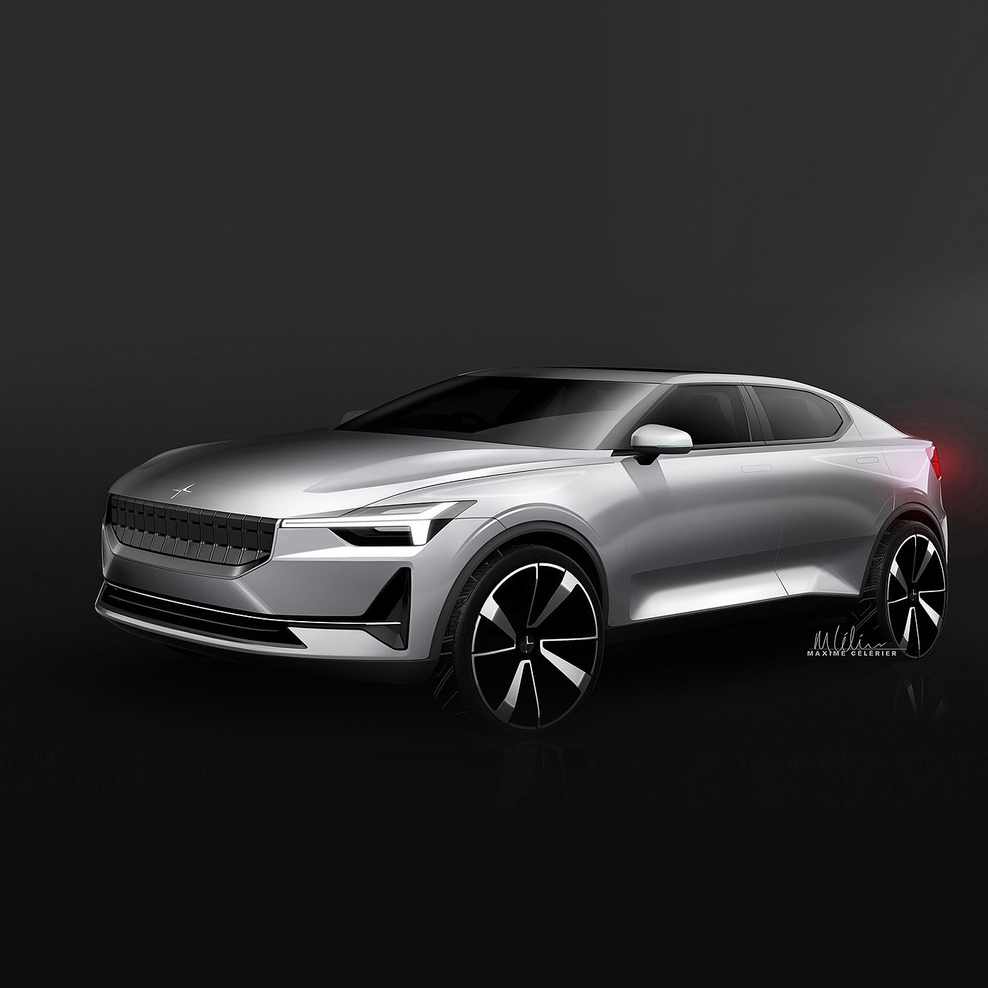 Polestar，sketch，automobile，Maxime CELERIER，