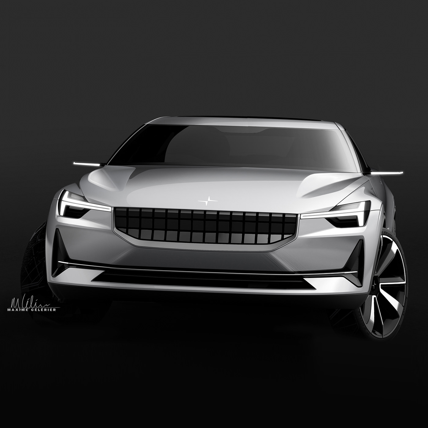 Polestar，sketch，automobile，Maxime CELERIER，