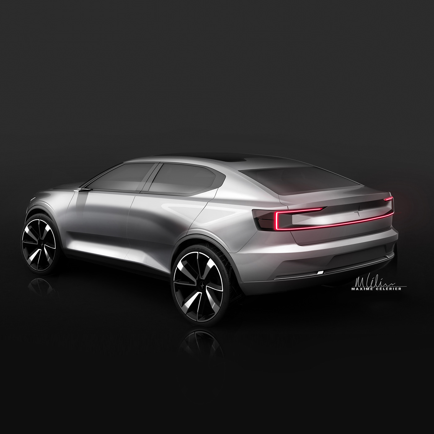 Polestar，sketch，automobile，Maxime CELERIER，