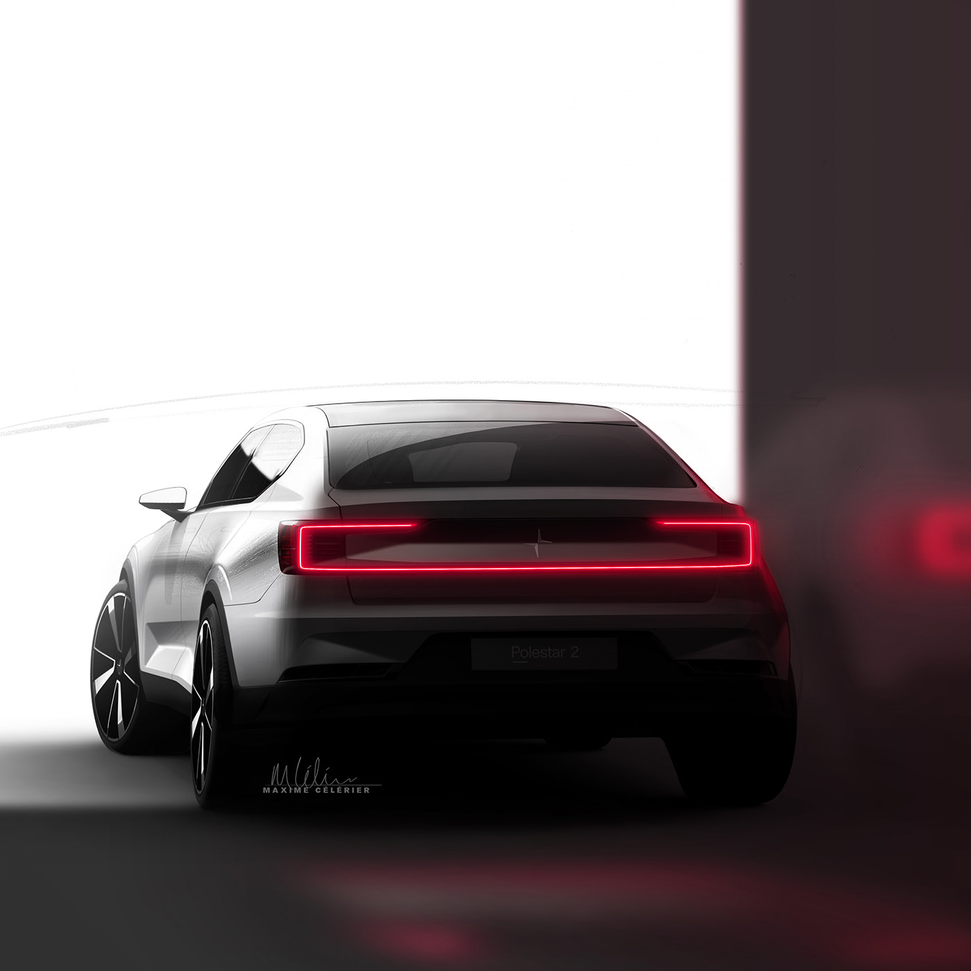Polestar，sketch，automobile，Maxime CELERIER，