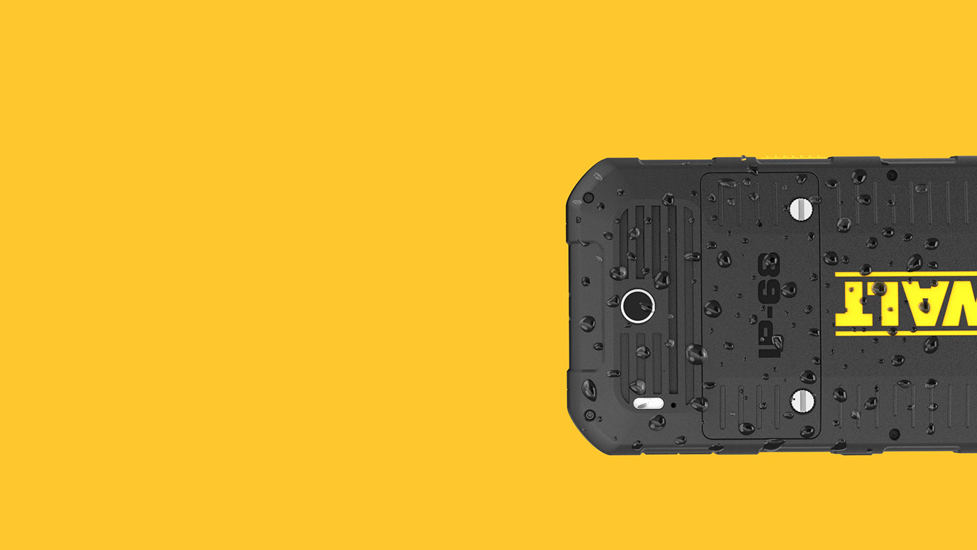 mobile phone，black，DEWALT Rugged，waterproof，Tylan Tschopp，