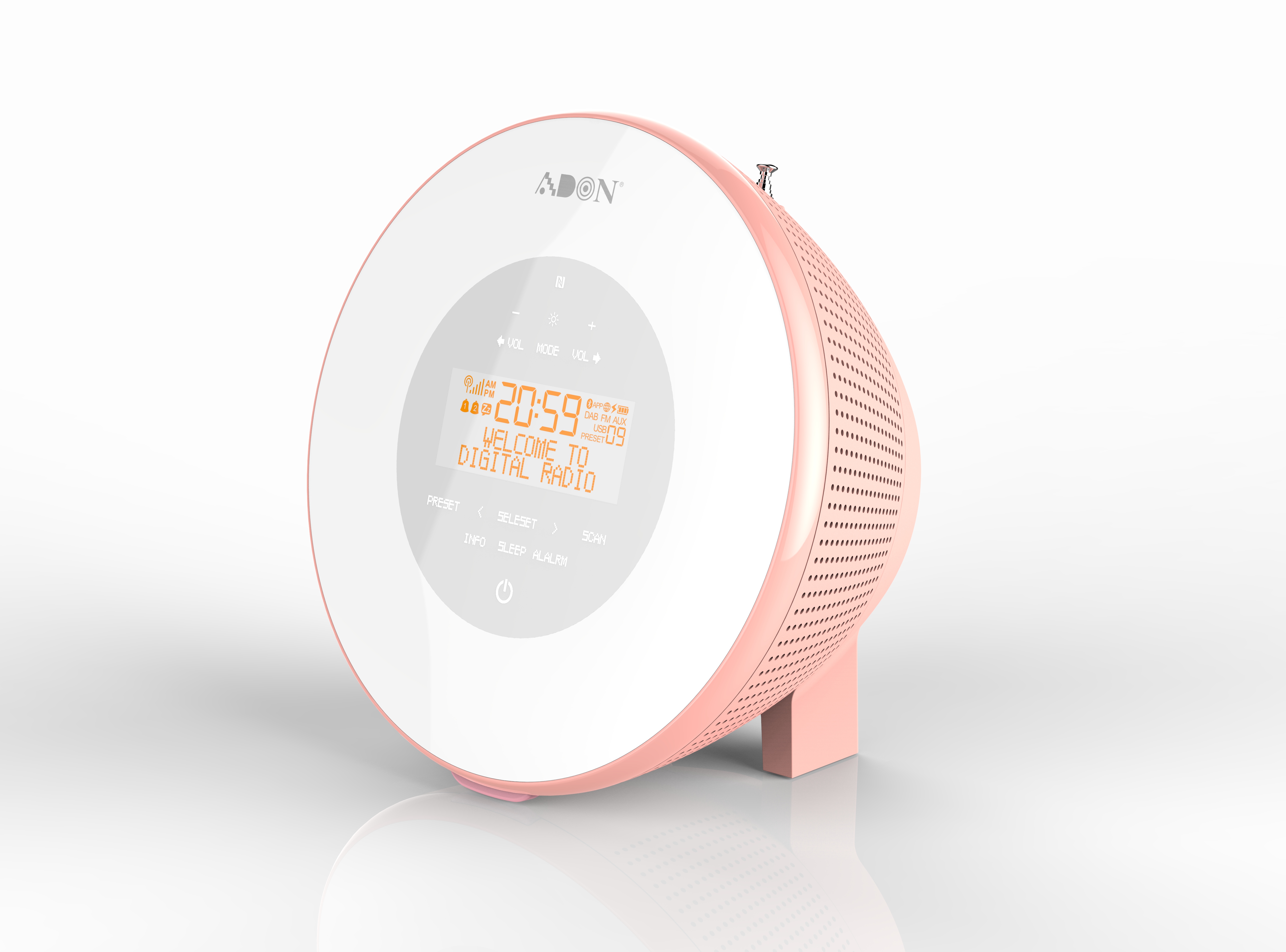 Speaker & wake up light & DAB，