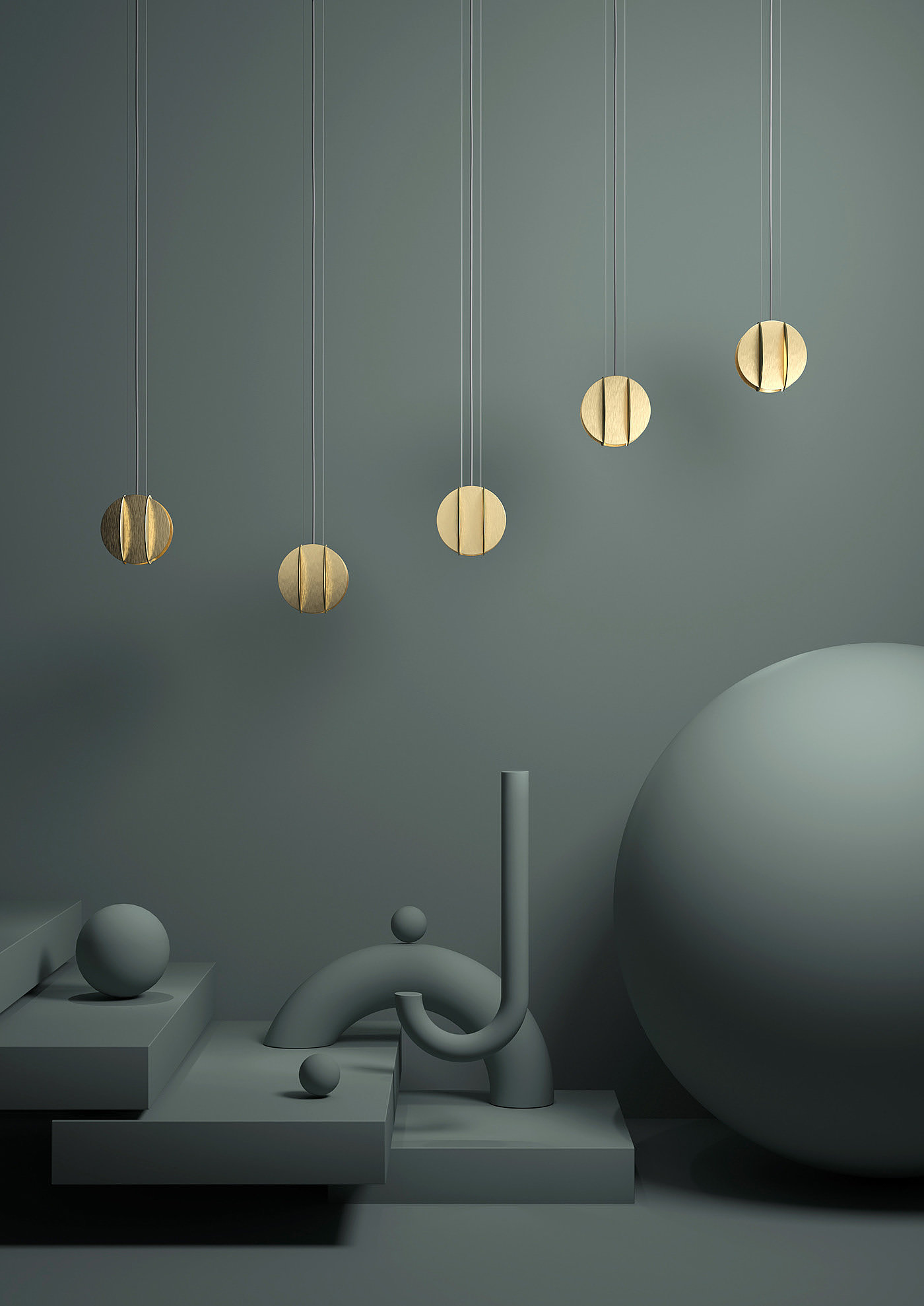 Metal，a chandelier，EL LIGHTING，