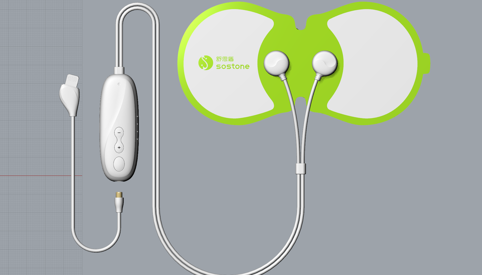 Design of mobile convenient pulse massage instrument，Mobile convenient pulse massage instrument，