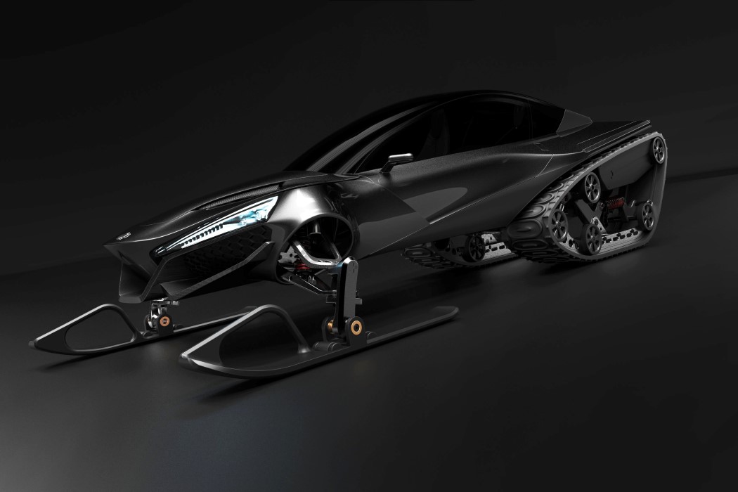 Snow Crawler 2.0，black，Snowmobile，