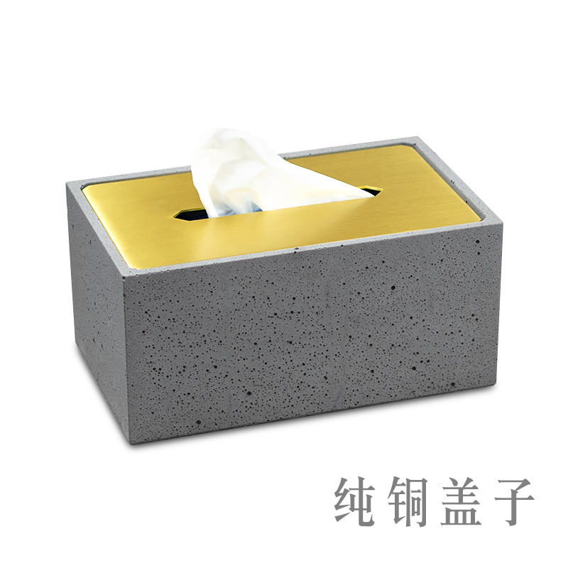 The other side，Cement tissue box，Tissue box with cover，Cement porosity effect，
