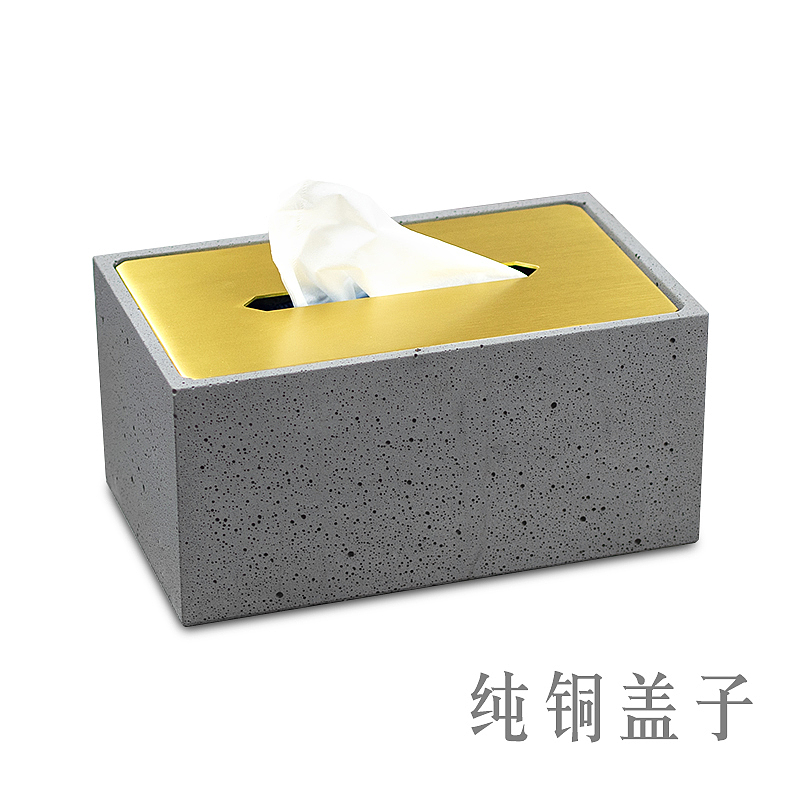 The other side，Cement tissue box，Tissue box with cover，Cement porosity effect，