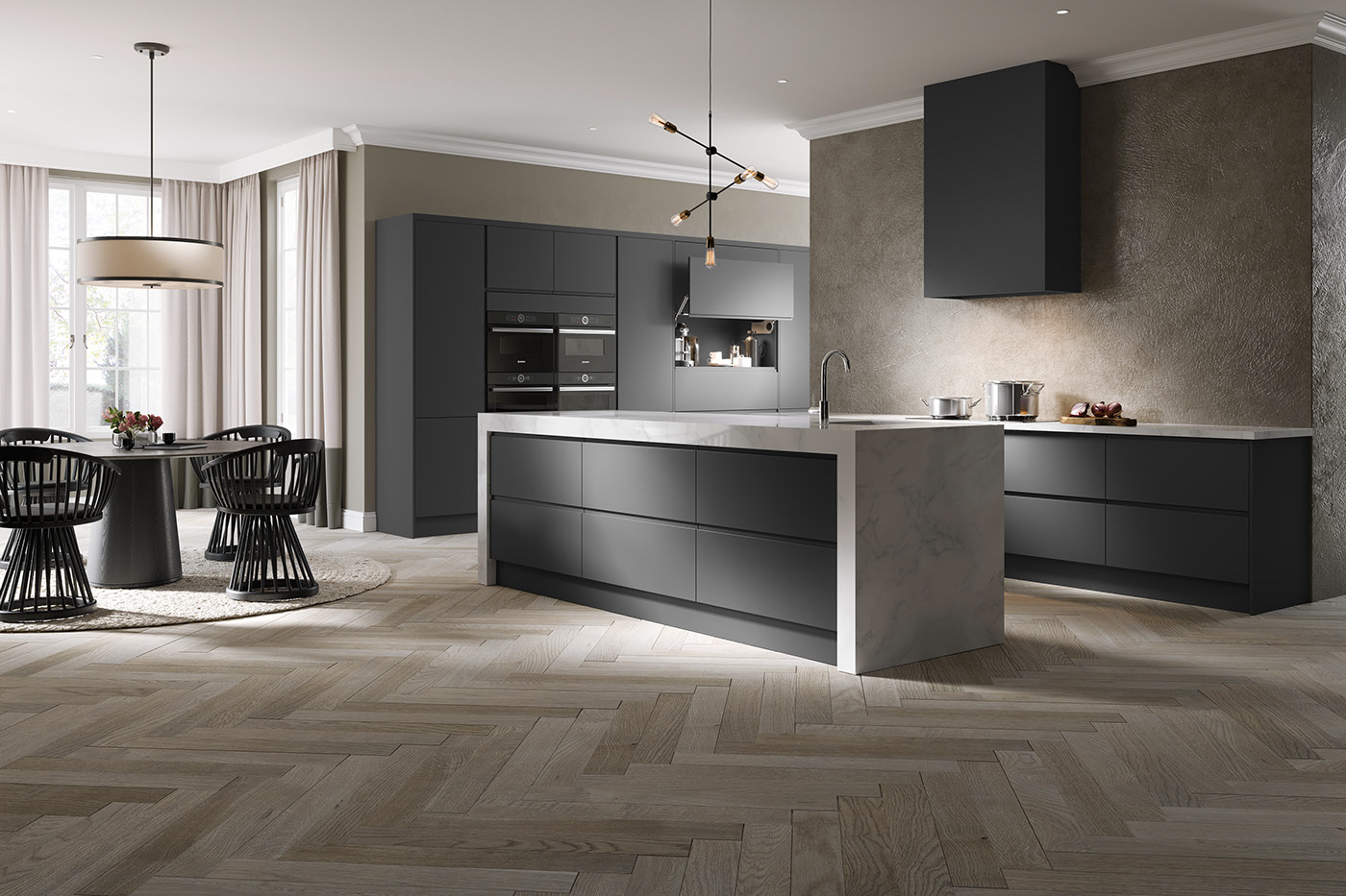 Pikcells Ltd，Interior decoration，renovation，cgi，Urban Kitchen，kitchen，3dsmax，Render，