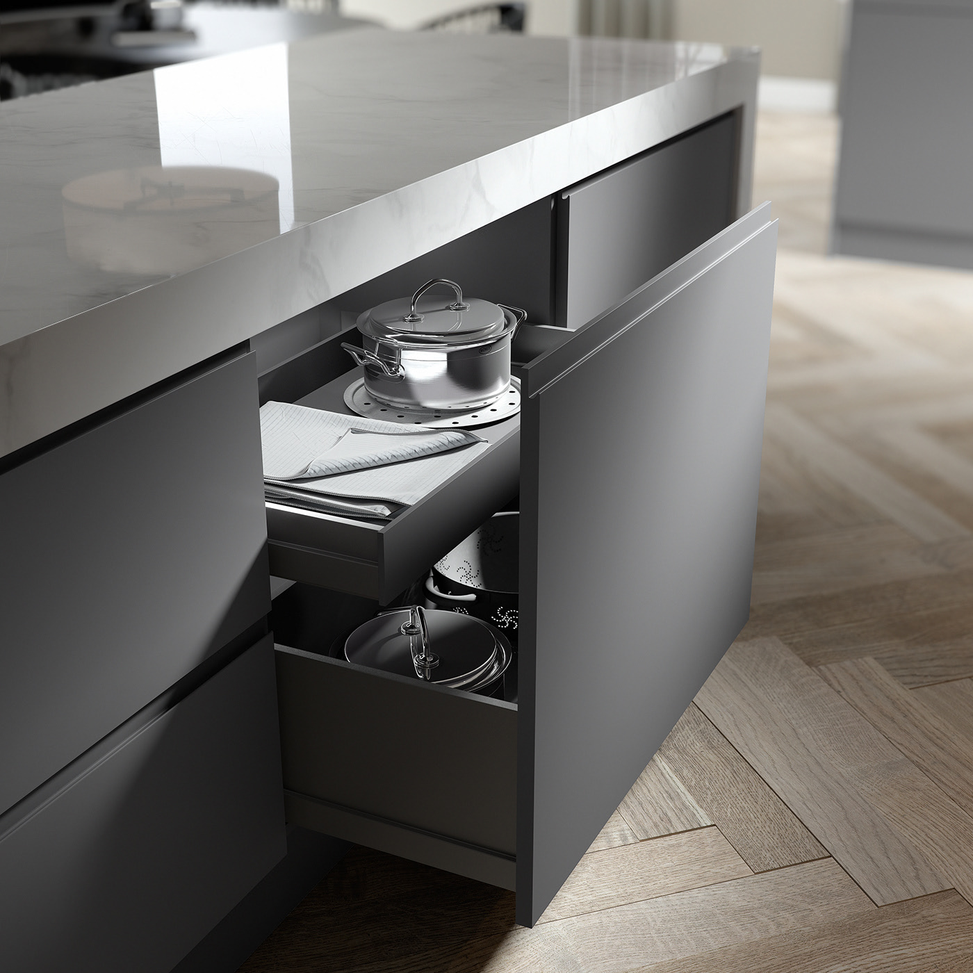 Pikcells Ltd，Interior decoration，renovation，cgi，Urban Kitchen，kitchen，3dsmax，Render，