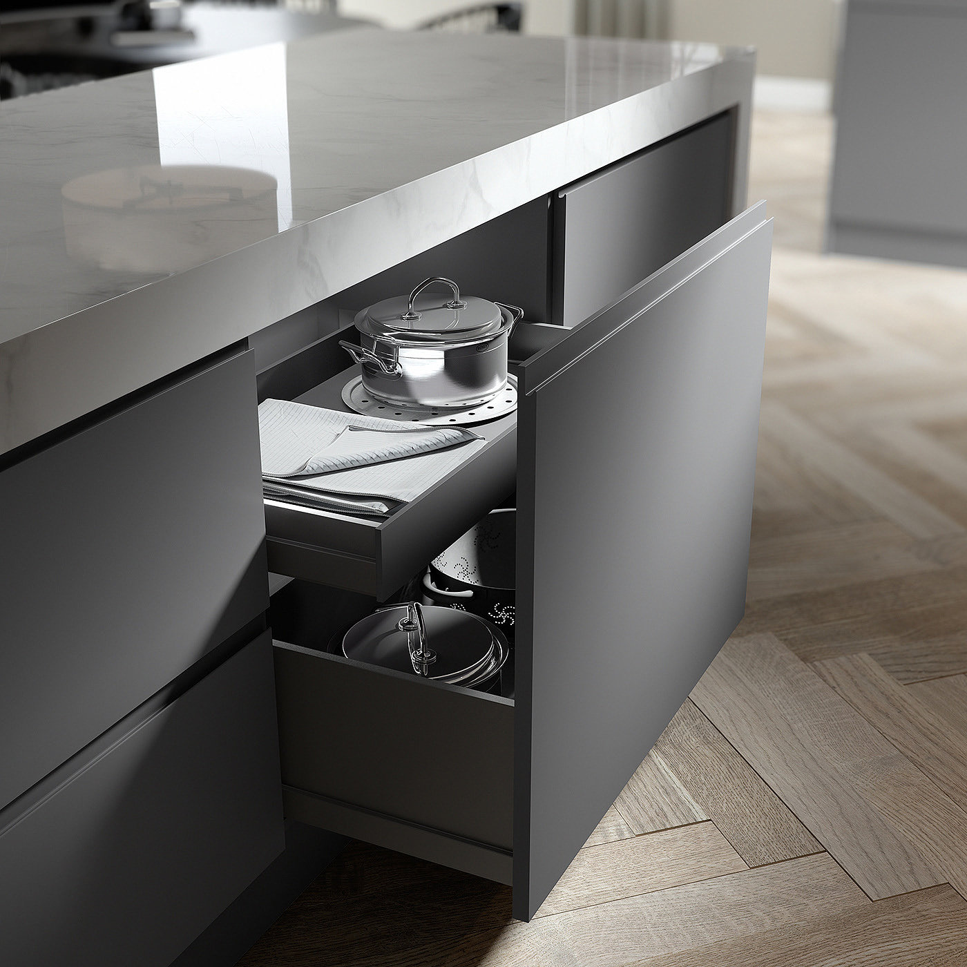 Pikcells Ltd，Interior decoration，renovation，cgi，Urban Kitchen，kitchen，3dsmax，Render，