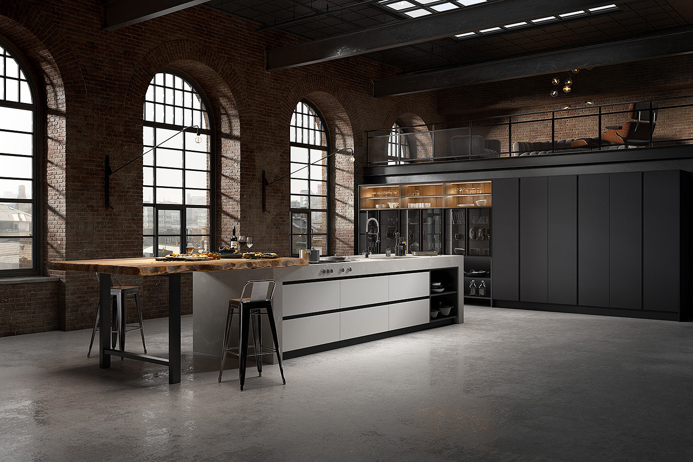 Pikcells Ltd，Interior decoration，renovation，cgi，Urban Kitchen，kitchen，3dsmax，Render，
