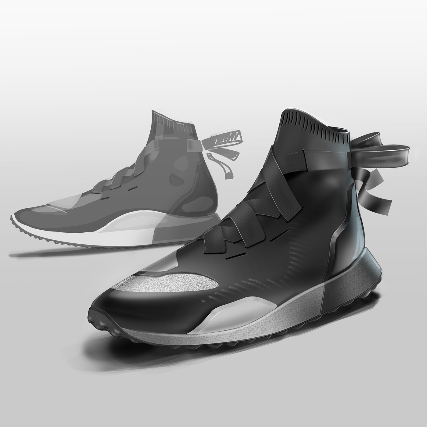 Render，Konstantin Baumann，sneakers，shoes，