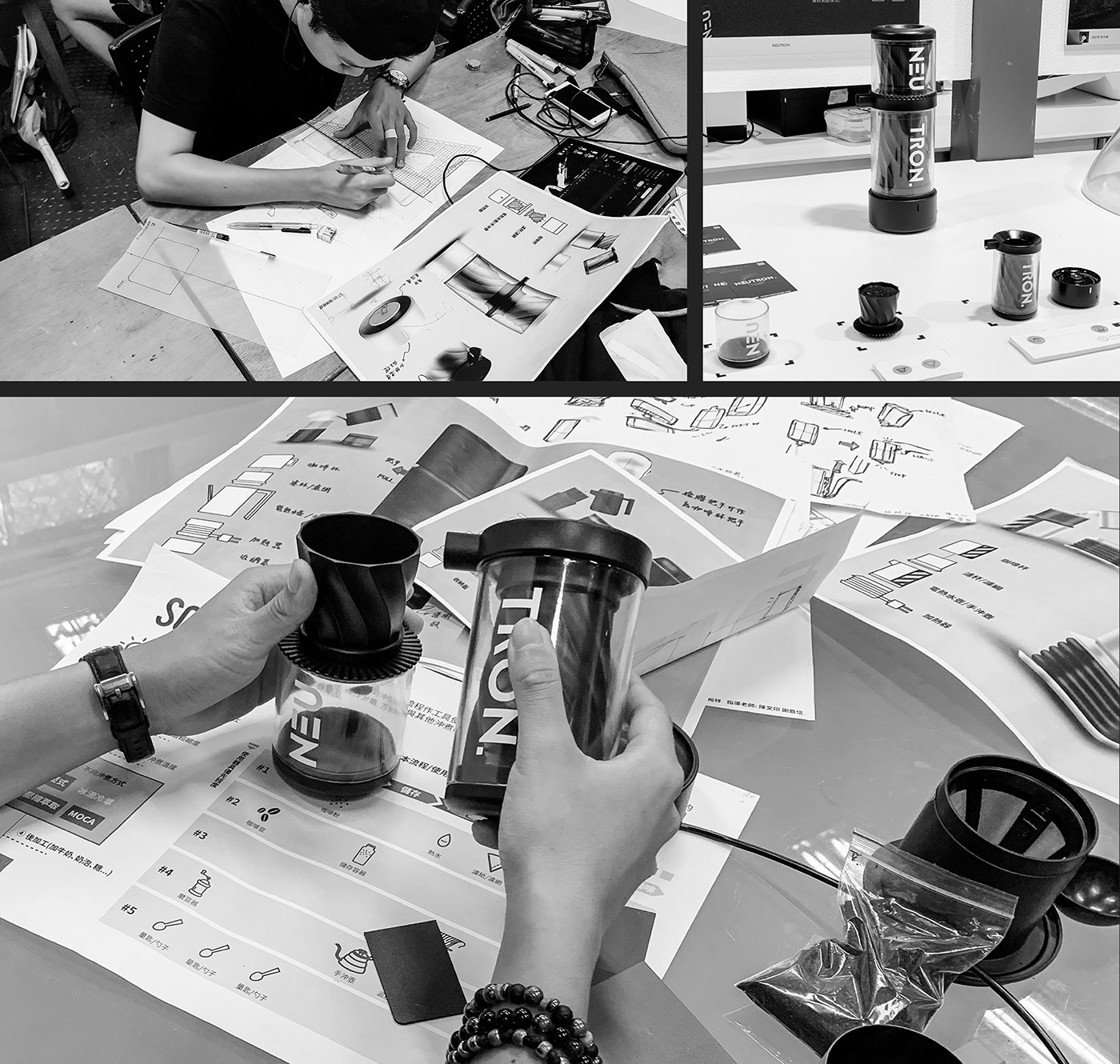 coffee cup，Coffee pot，Neutron，Taiwan，Yu Hsiang Lin，black，