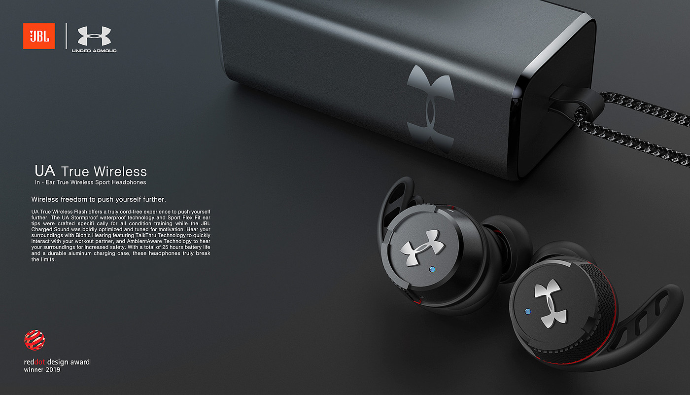 product design，industrial design，Red dot award，Wireless headset，jbl，headset，