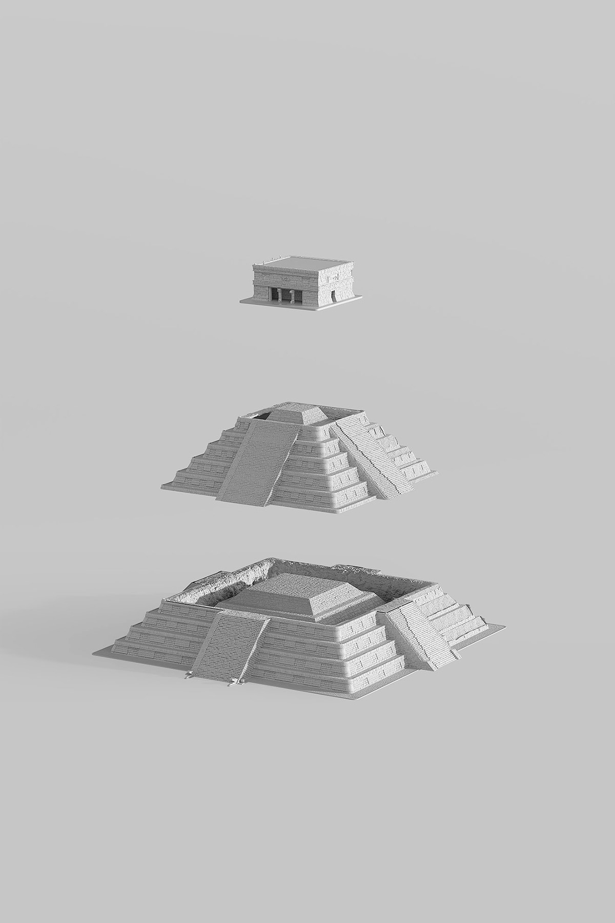 Twin Tower，Pyramid，Statue of Liberty，modeling，Architecture，