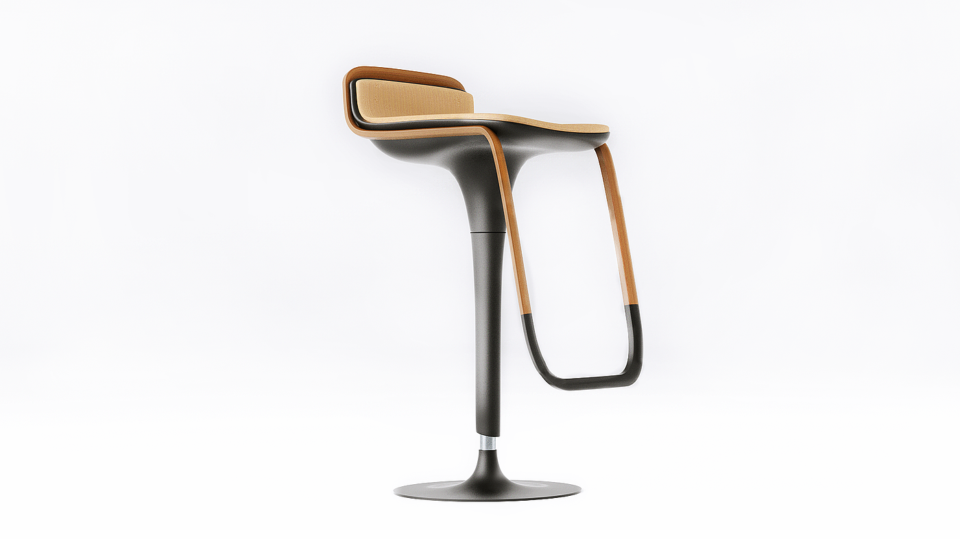 Metal，High chair，Olle，