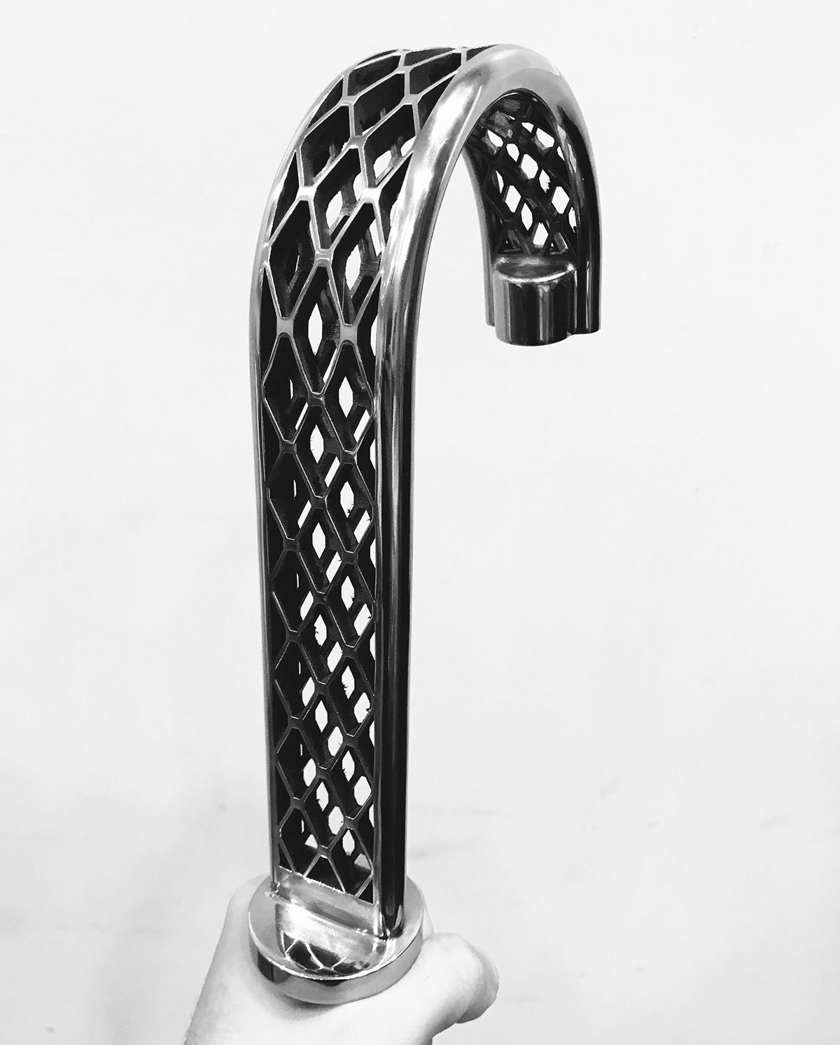 3D Basin Mixer，3D printing，black，water tap，reticular，