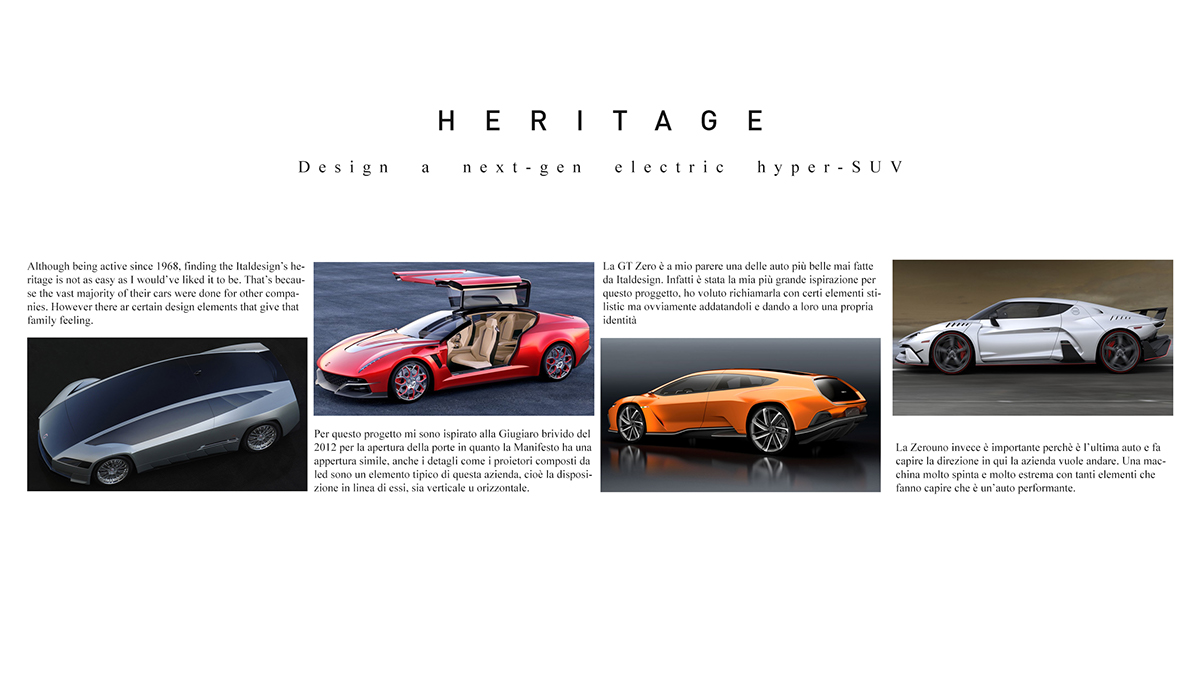 conceptual design，Automobile design，Italdesign，