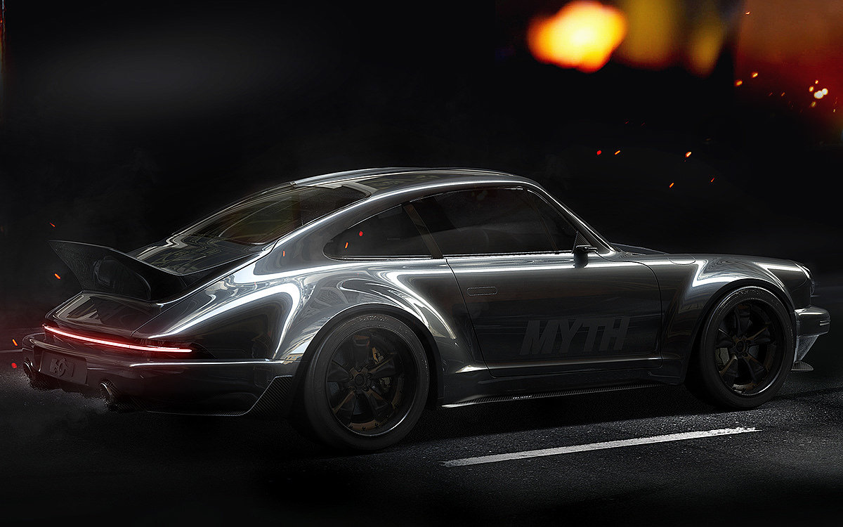 黑色，汽车设计，Porsche 911，