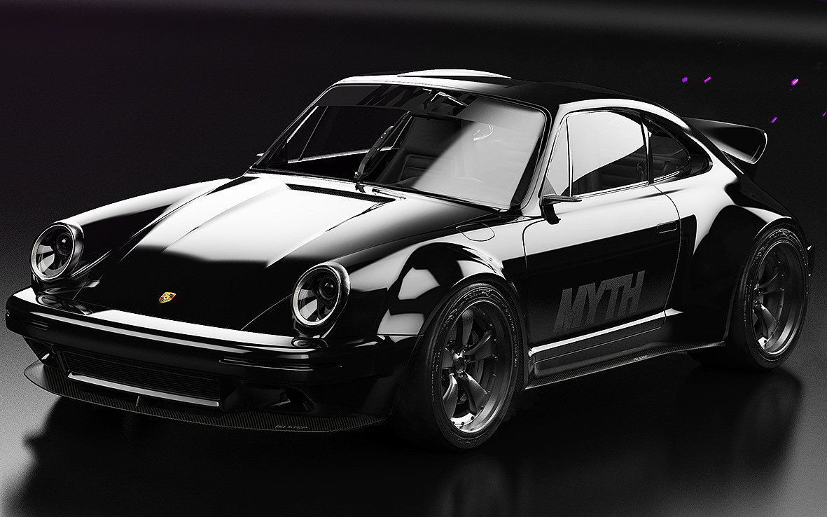 黑色，汽车设计，Porsche 911，