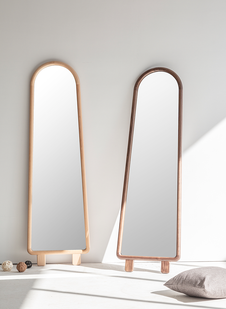 Solid wood mirror，