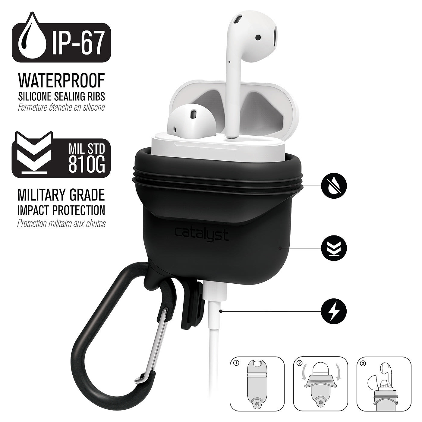 silica gel，Waterproof sleeve，airpods，