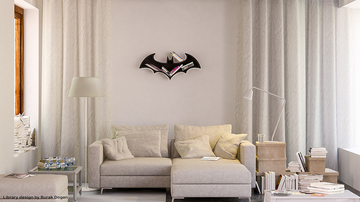 Iron Batman，bookshelf，Metal，