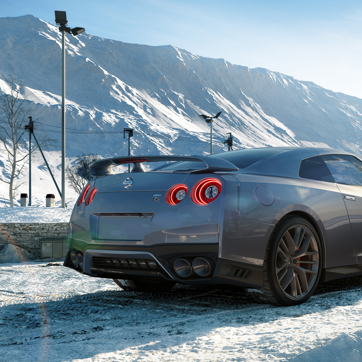 Nissan GT-R，Automobile design，grey，