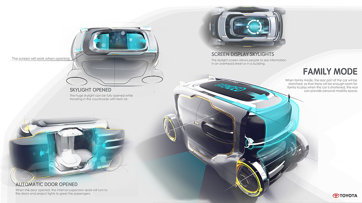 toyota，Automobile design，conceptual design，